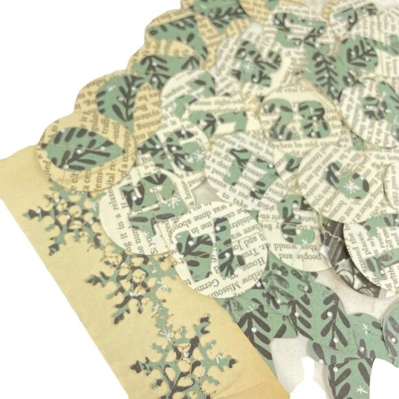 62 Pc Christmas Junk Journal 12 Days of Christmas Dates Handmade Sewn Embellishm - Picture 4 of 5